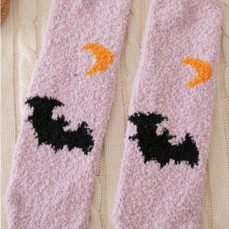 Halloween Fluffy Socks – The Perfect Cozy & Soft Autumn Warmers, Ideal for Boo Basket Filler! 1