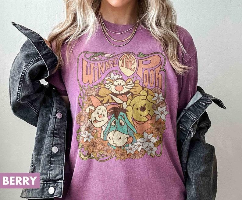Retro Winne The Pooh and Friends Shirt, Winnie Pooh Shirt, Family Trip Shirt 6