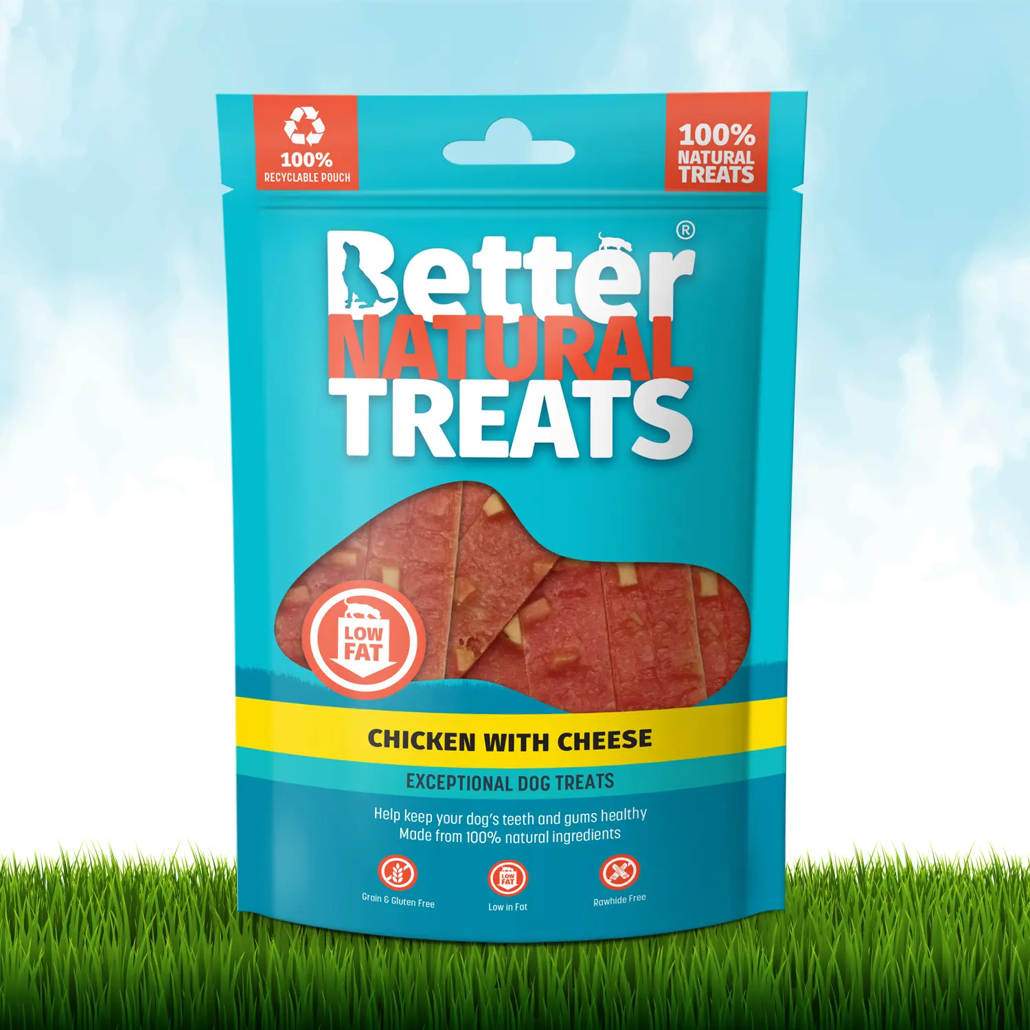Better Natural Treats Chicken With Cheese 90g Natural Dog Treats weight control no wheat grainfree dogtreats human grade