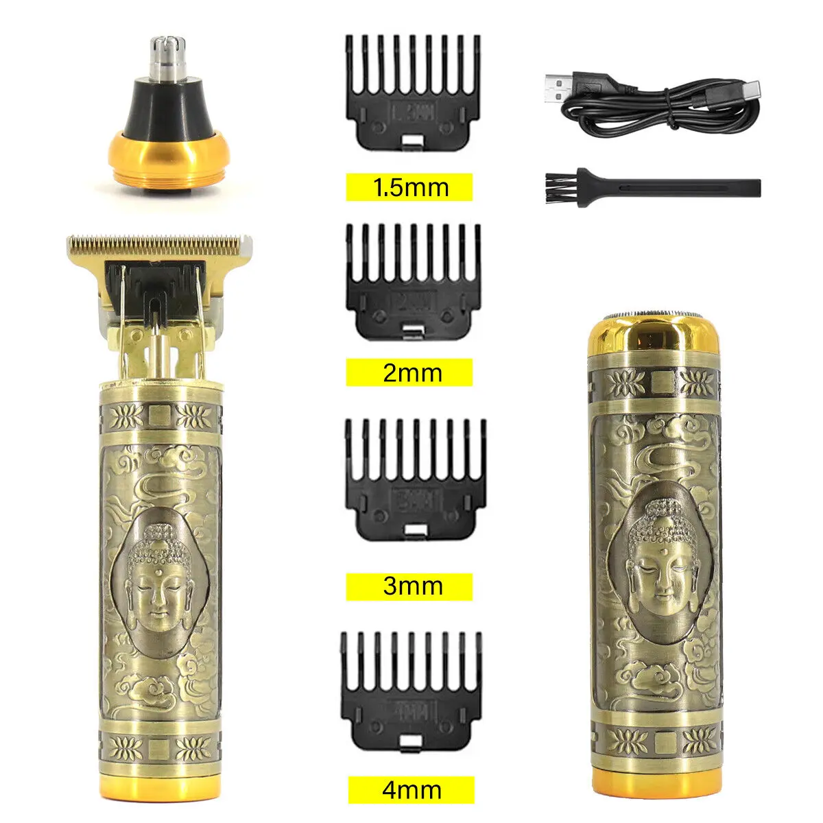 3 In 1 Rechargeable Hair Beard Eyebrow Ear Nose Shaver Trimmer Electric Kits UK
