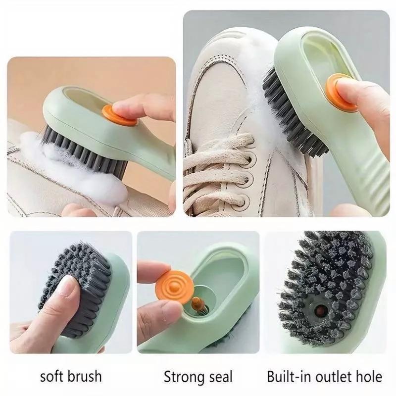 1-2pcs Laundry Soap Dispenser Scrubbing Brush For Cleaning Shoe Cleaning Brush 6