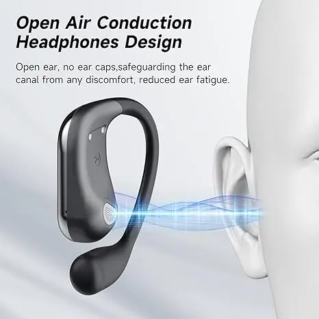Open Ear Bluetooth Earphones, Earbuds, Music Wireless Earphones, Comfortable Wearing Earbuds Touch Control Built-in Mic Hearphones earbuds 5