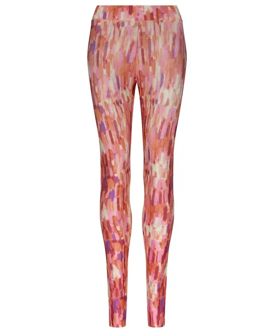 Comfortable All Seasons Women's Leggings - Tutti Frutti Print, High Stretch, Mid-waist Style, Polyester and Elastane blend Fabric, Above the Ankle Length Bottom Womenswear Essential Fits Love Medium Printed Underwear Lady