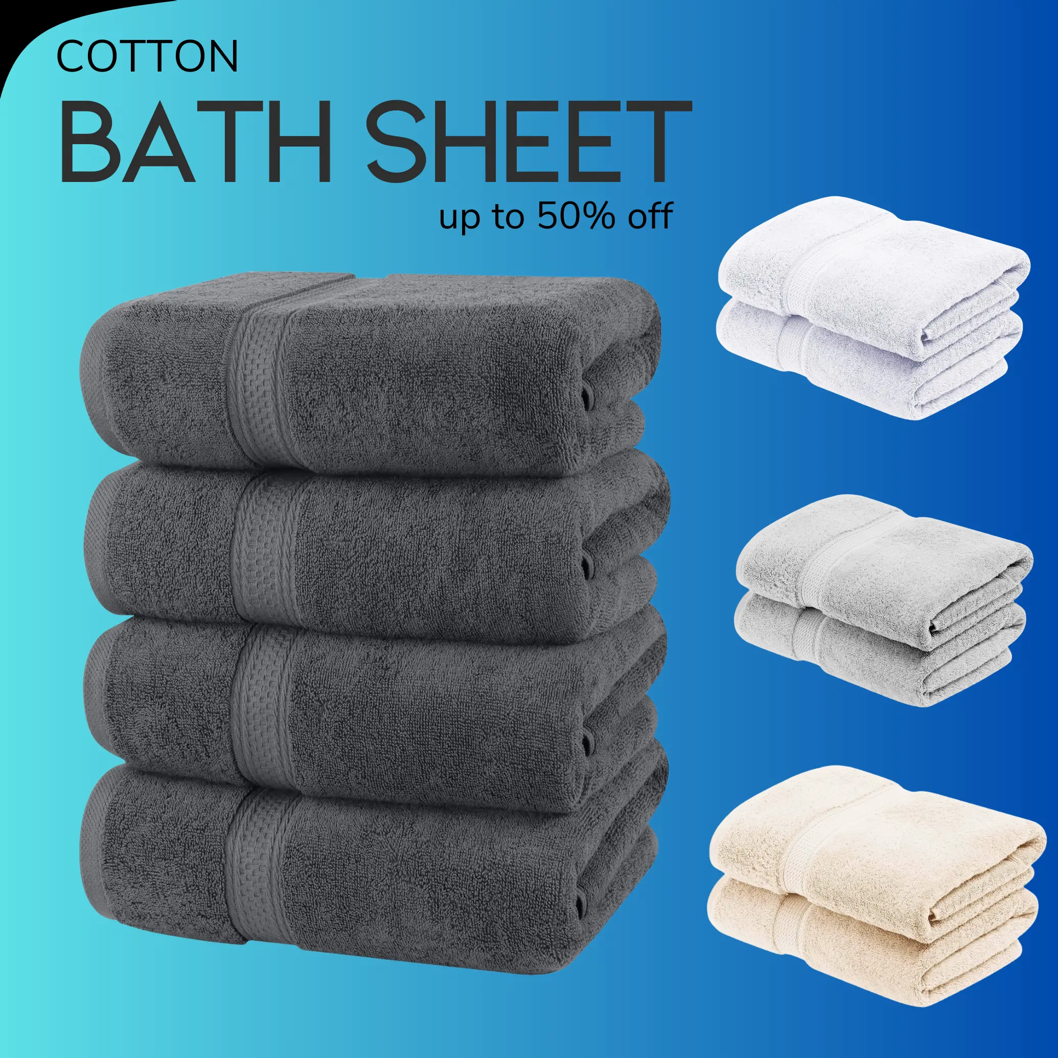 LARGE BATH SHEETS 100% PREMIUM Egyptian Cotton Super Soft Jumbo Size Bath  Extra Large Jumbo Bath Sheet Soft  600 GSM Bath Sheets 90 * 140 CM SOFT Quick Dry & Absorbent Bathroom towel