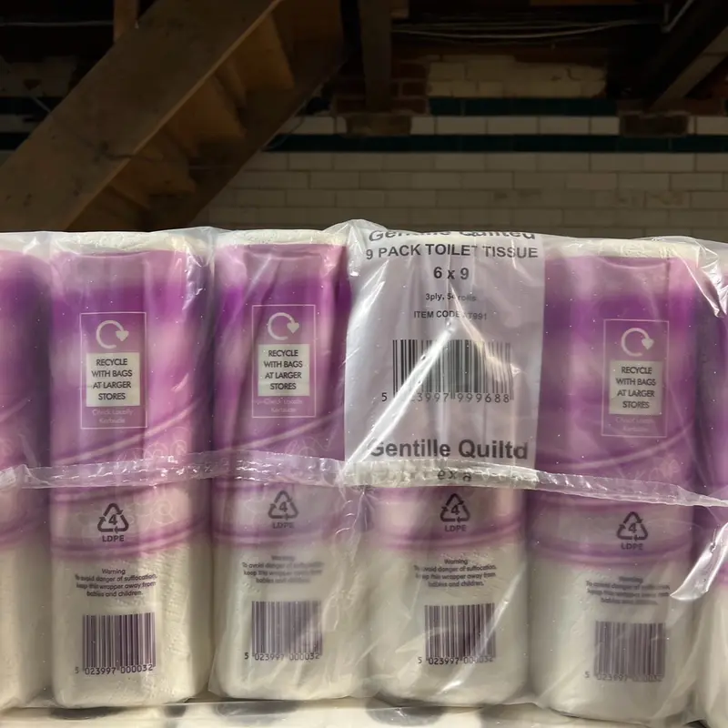 Gentille Quilted Bathroom Tissue | Luxury 3-Ply Toilet Paper  Soft, Strong, Embossed & Sustainable 54 Rolls Bundle Pack Western Wipes Sheets 6