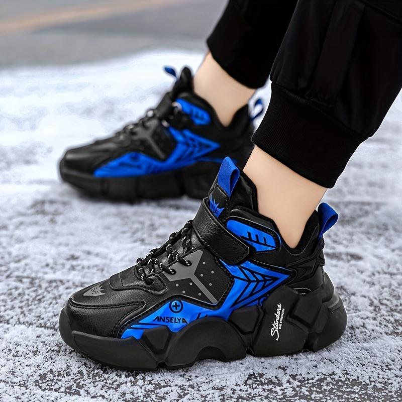 Product Introduction of New Fashionable Boys' Sports Shoes Waterproof, Anti slip, Wear resistant Children'S Running Shoes Outdoor Basketball Shoes Middle and Big Children'S Running Shoes 25
