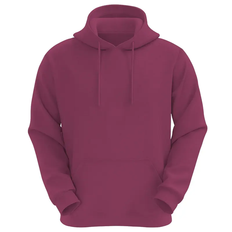 S-7XL Mens Hoodies Plain Pullover Hooded Jumpers Warm long Sleeve Top 4