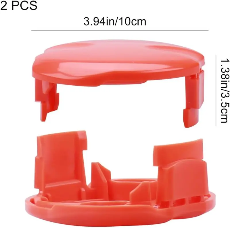 2 Pcs Flymo Trimmer Spool Cover Caps Practical Spool Cover Caps Replaceable Twin Line Cutting Head Covers for Flymo Contour 500, 600, 700 FLY060 Grass Trimmers 1
