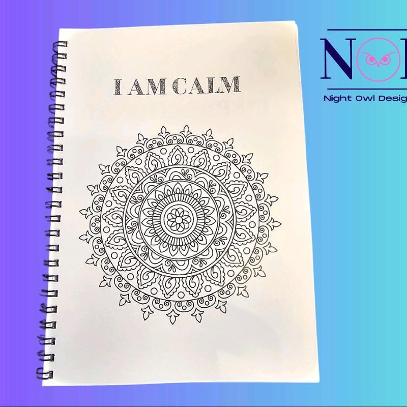 Mandala Affirmation Colouring Book - Relaxing and Meditative 1