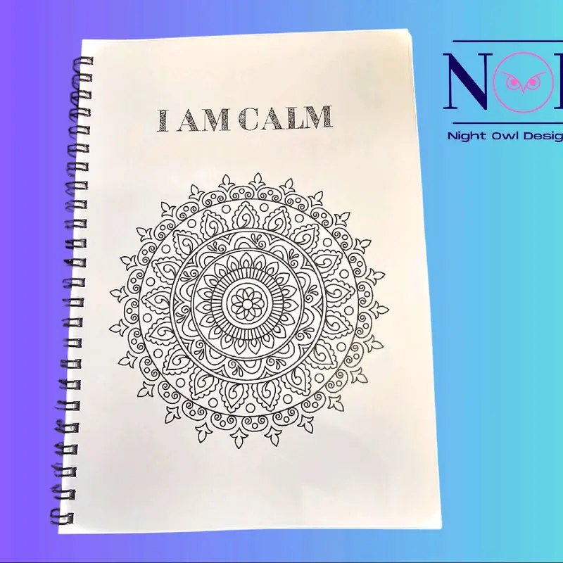 Mandala Affirmation Colouring Book - Relaxing and Meditative 1
