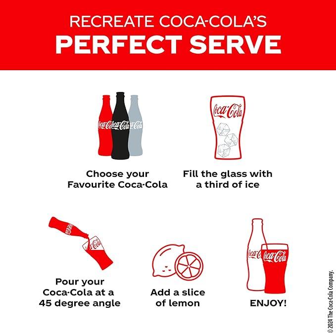 Coca-Cola Zero Sugar Cans 24 x 330ml – Refreshing No Sugar Soft Drink for a Classic Cola Taste 3