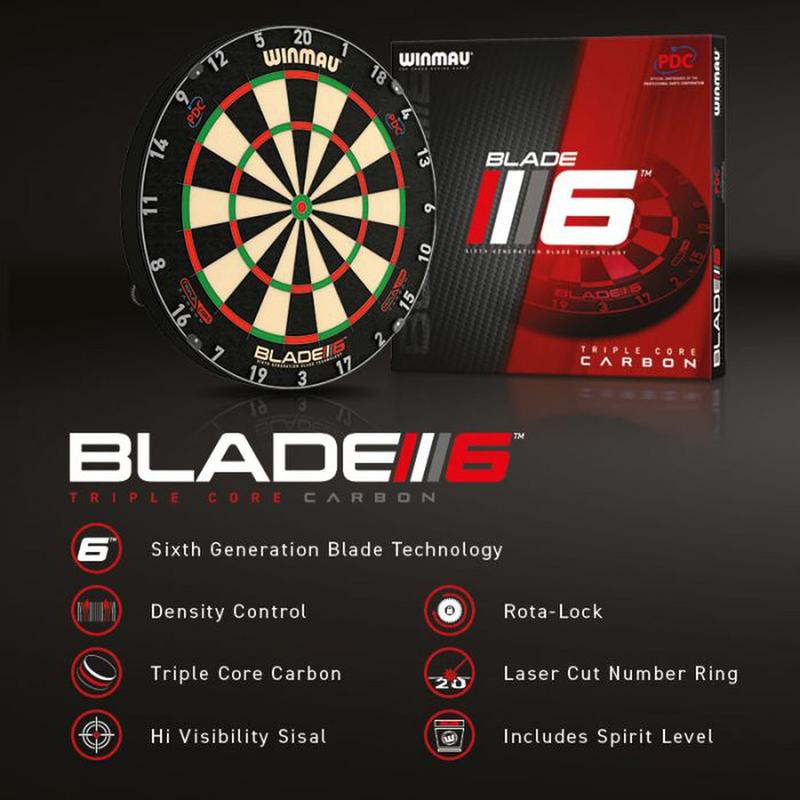 Winmau Blade 6 Triple Core Professional Level Dartboard 1