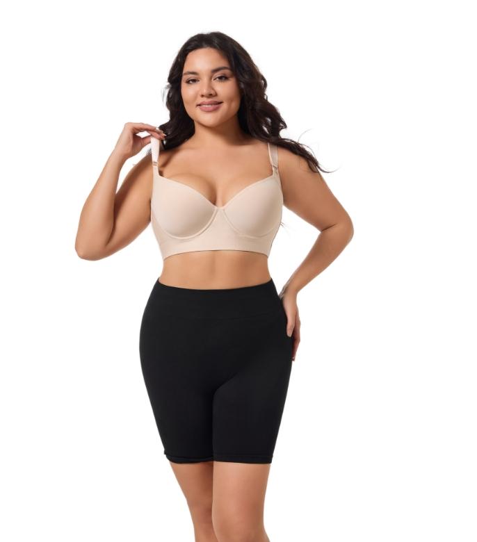 Product Introduction of Back Smoothing Bra PushUp Plus Size Bra HideBack Fat NoUnderwear Simple Wireless3/4Coverage Comfort Seamless Bra 7