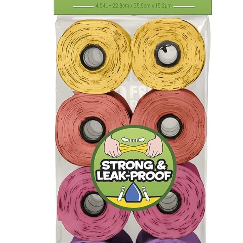 Bags on Board Poop Bags - 140 Count Rainbow Color