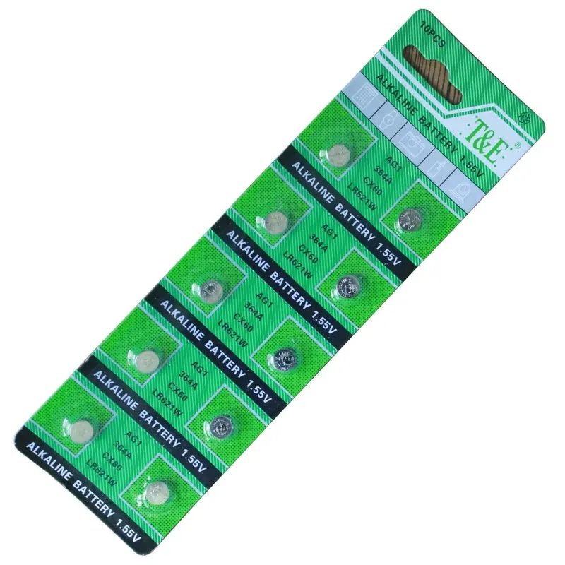 100x AG1 364 Alkaline 1.5v Battery LR60 LR621 SR621W Coin Cell Remote Watch Accessories Phone Smartphone 5