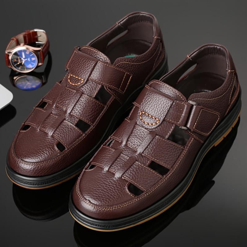 Product Introduction of [Premium Leisure Footwear] Breathable Men's Premium Leisure Footwear - Non-Slip Comfortable Sole for Driving, Walking, Business & Daily Use - Elegant Brown 4