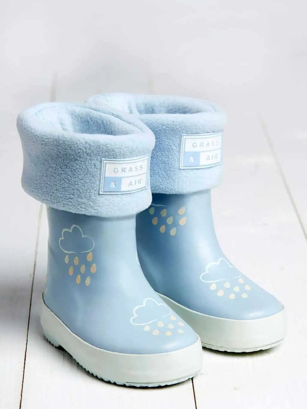 Baby Blue Welly Socks for Boys - Perfect for Rainy Days