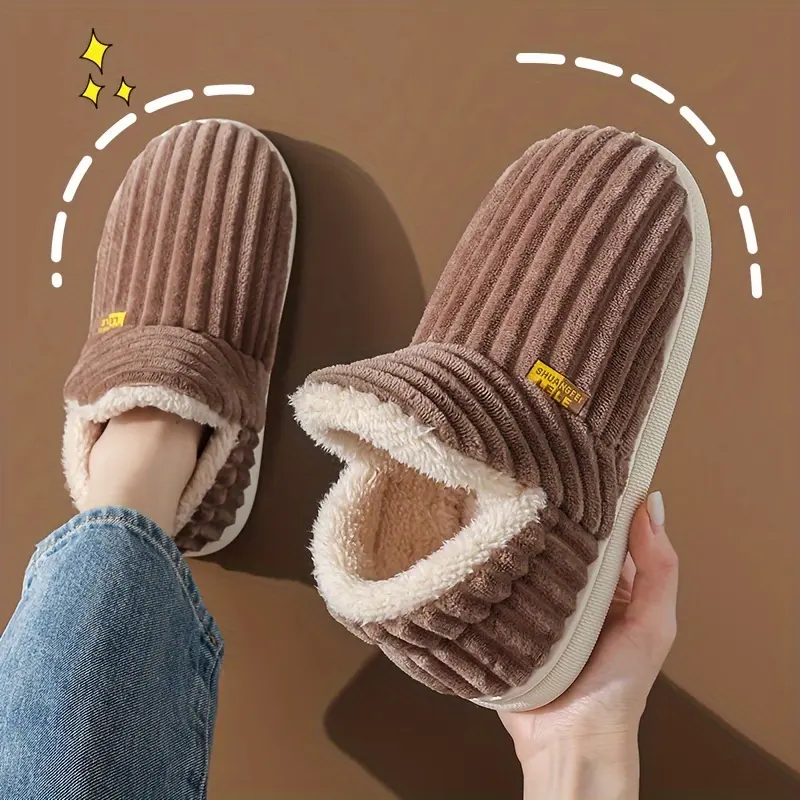 Cozy Warmth Indoor Slippers – Plush-Lined, Solid Color, Easy Slip-On, Comfortable Wear 8