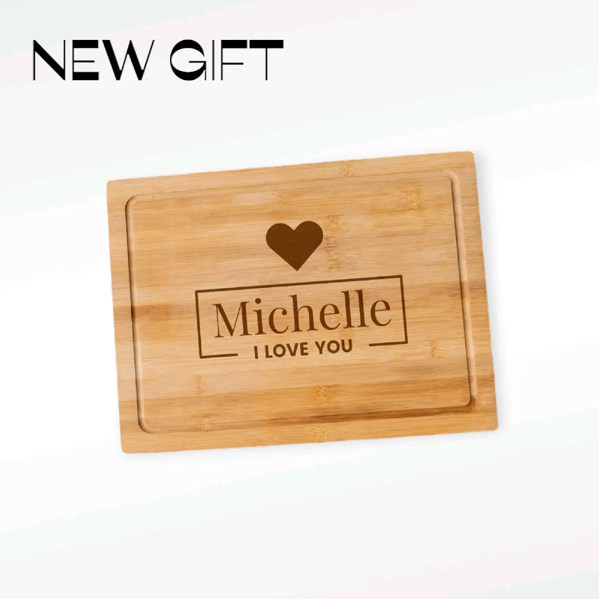 Em & Lottie's Boutique Wedding Wooden Love Chopping Board - Personalised Engraving for Valentine's Day Gift, Weddings  Sturdy- Knives, Kitchen