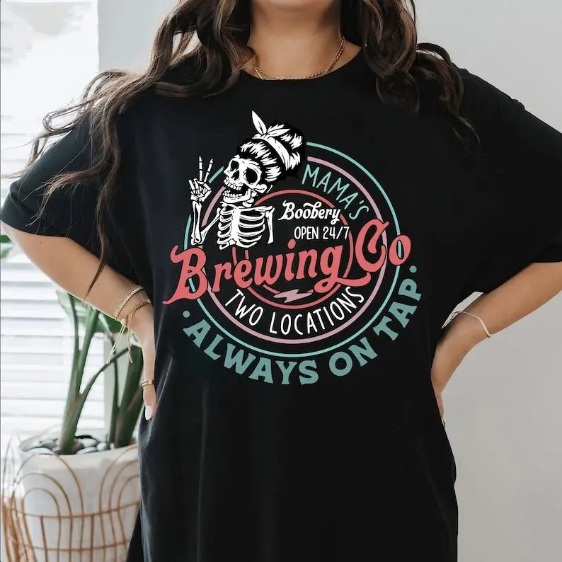 Mama's Boobery Always on Tap Brewing Co Shirt, Mamas Boobery Tee, New Mom Gift, Brewing Co Shirt, Breastfeeding Shirt