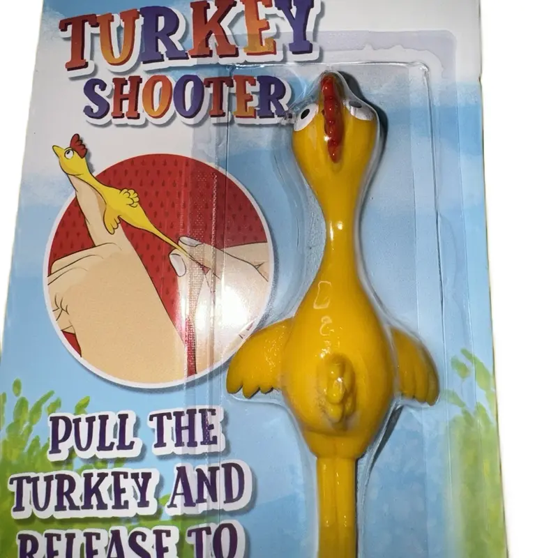 Turkey shooter pull the turkey and release to fly 3