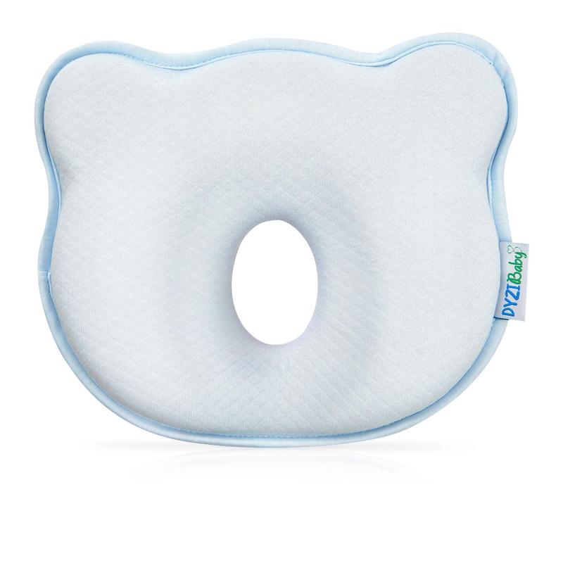 Baby Head Shaping Pillow - 3D Memory Foam Baby Cushion - Prevent Flat Head Syndrome Newborn Pillow - Infant Neck & Back Support with Soft Case - Toddler Sleeping Pillow for Car-seat Cradle Stroller 6