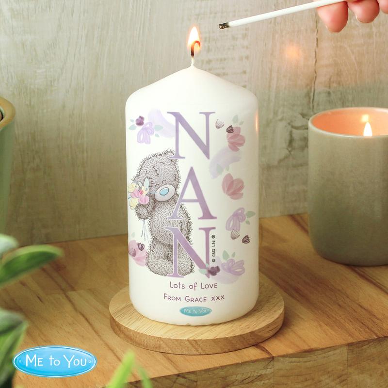 Personalised Me to You NAN Pillar Candle 1