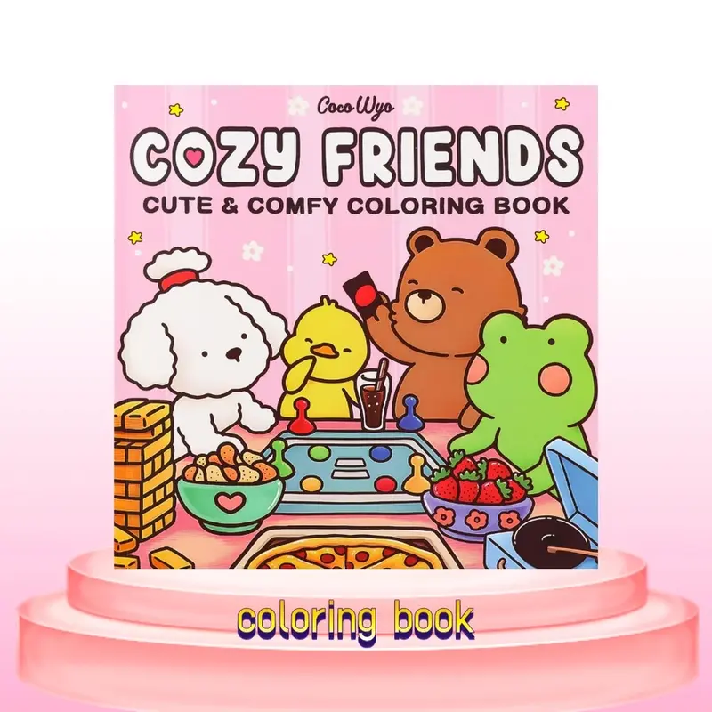 Coloring Book For Adults And Teens Halloween Theme Featuring Adorable Creepy Creatures In Cozy Moments For Relaxation Gift 2