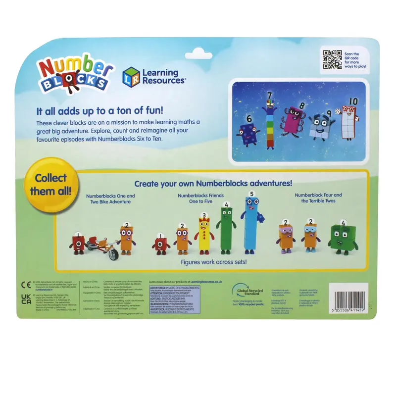 Learning Resources Numberblocks Friends Six to Ten, Play Figures, Official Collectible Figures for Kids Aged 3 and Up 8