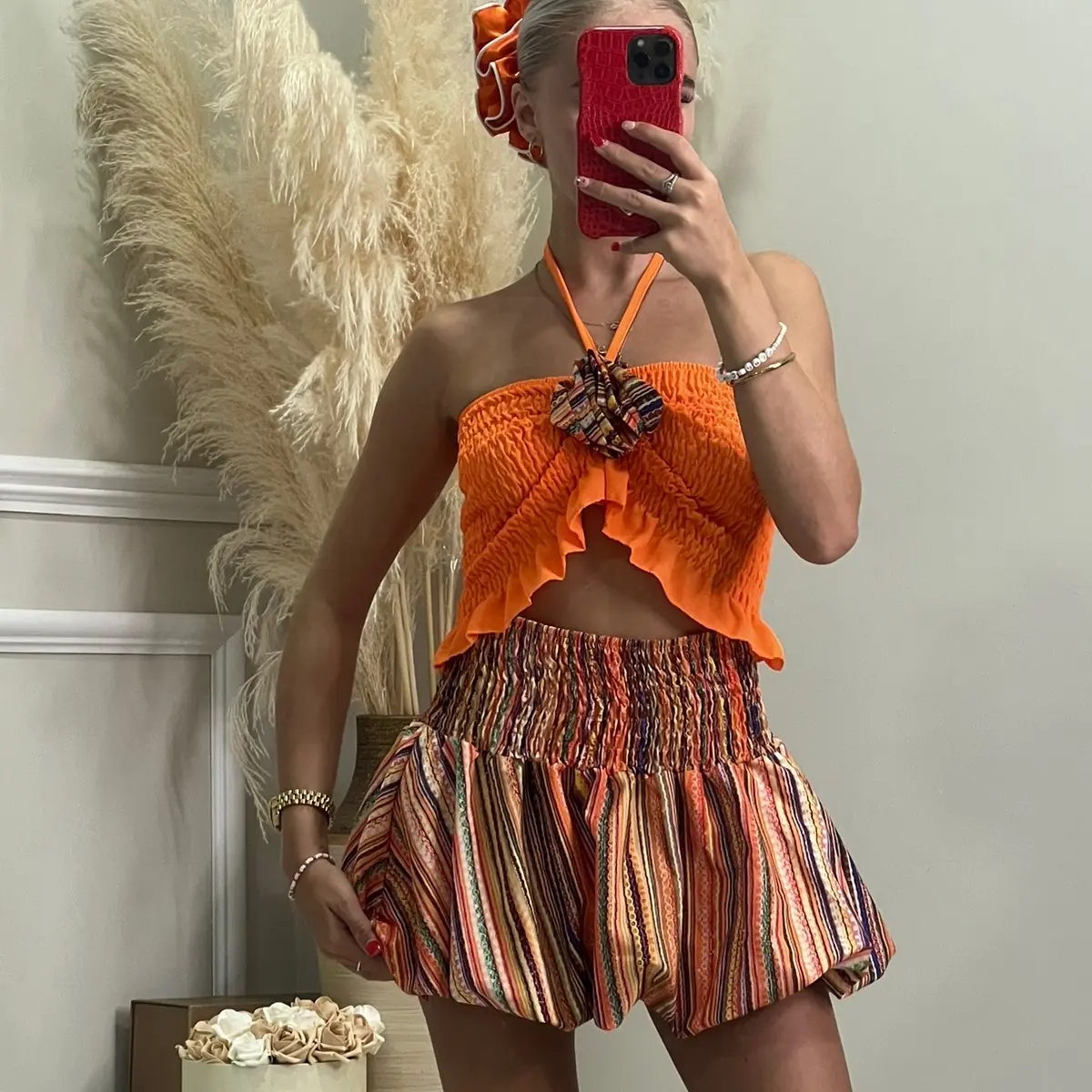 HALLIE puff RaRa skirt set Womenswear