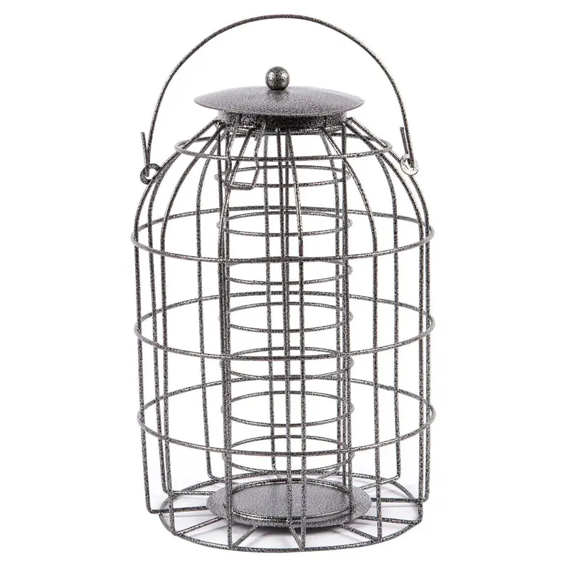 Set of 3 Squirrel-Proof Hanging Bird Feeders – Seed, Nut & Fat Ball Feeders with Sturdy Metal Cages 1