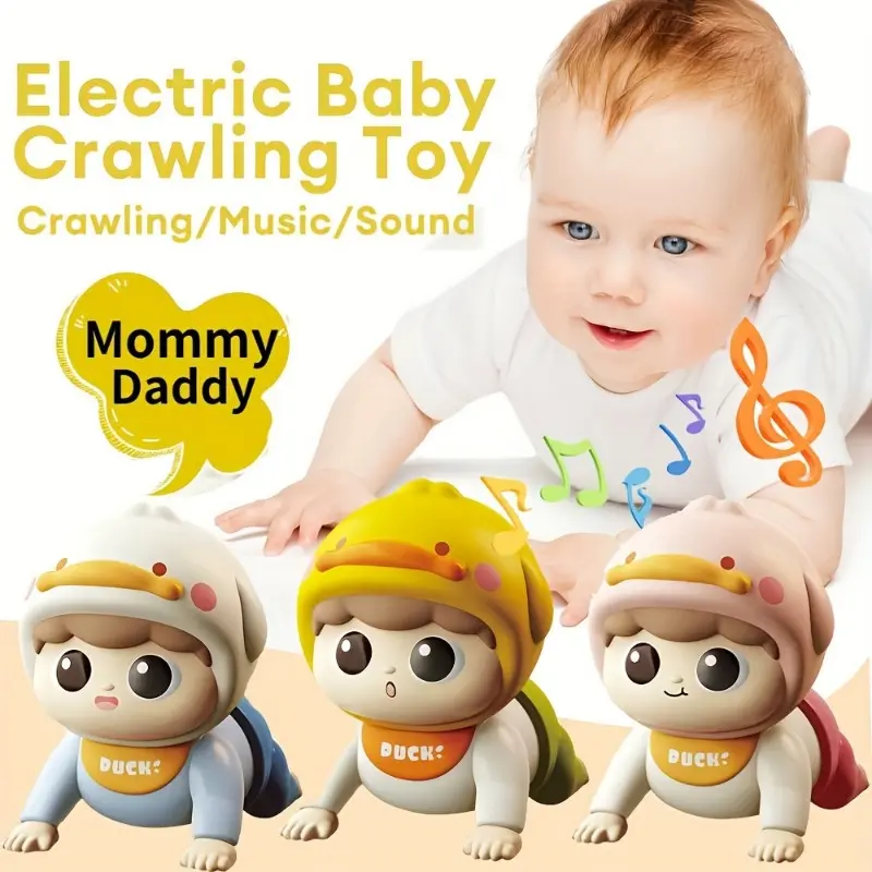 Baby Crawling Toys 6 Months+, Baby Infant Toys With Musical And Light, Early Educational Development Interactive Toys For Toddlers 2