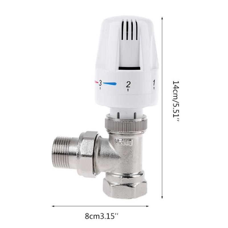 Product Introduction of Automatic Thermostatic Radiator Valve G1/2 G3/4 Angle Valve for Heating 26