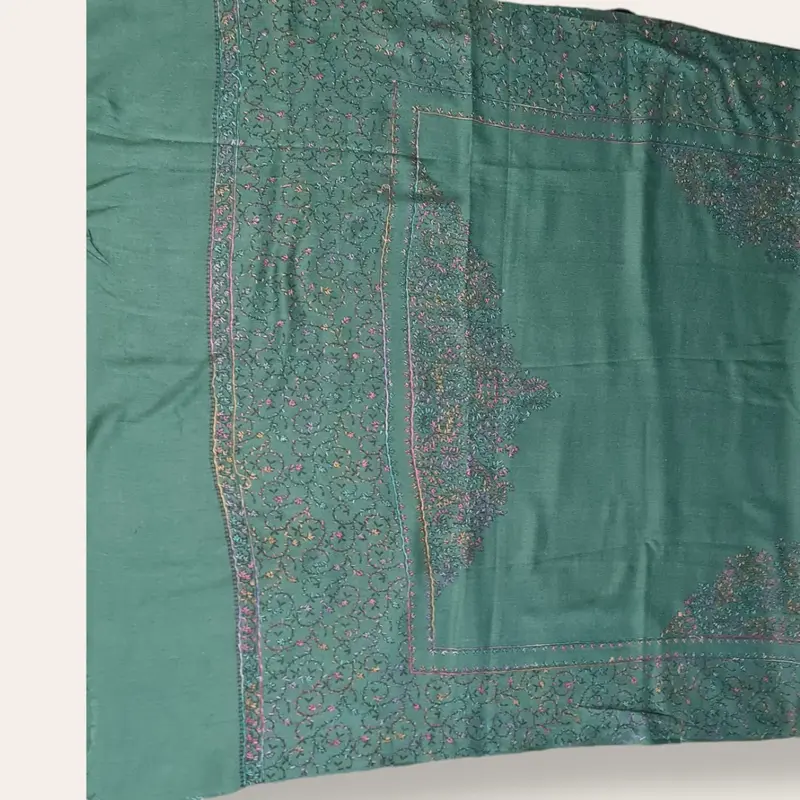 Pashmina shawls with Kashmir Embroiderey afghan shawl winter scarfs 3