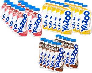 Yazoo Milk Drink Bottle 400ml - Available Flavours: Strawberry, Banana and Chocolate - Pack of 10 - Convenient On-the-Go Packaging