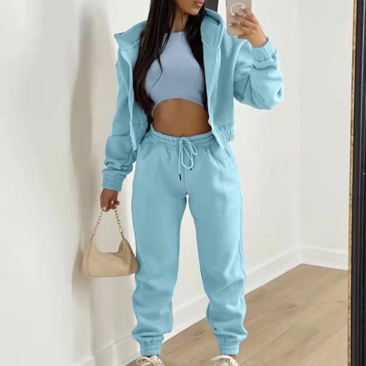 Skater Tracksuit for Women - 3 Piece Set