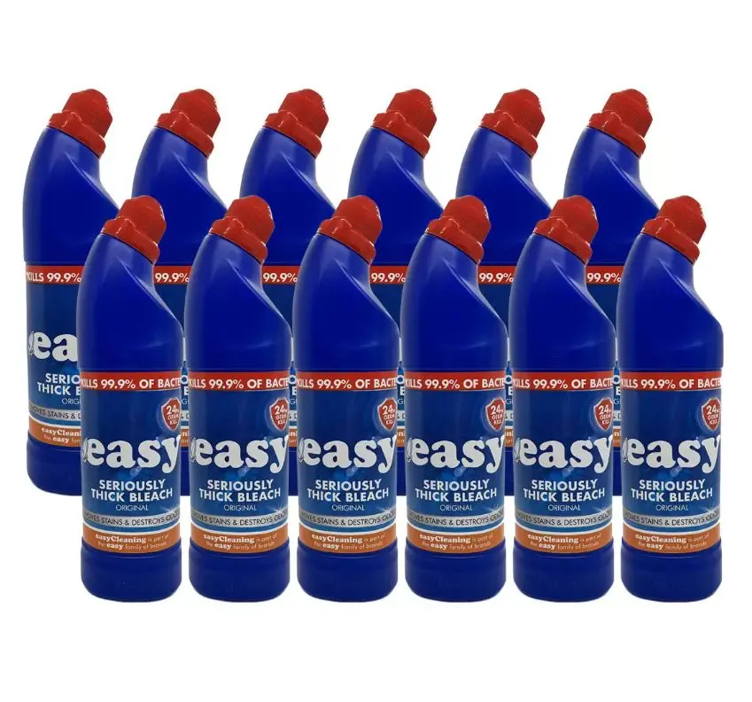 Seriously Easy Thick Bleach 12 x 750ml - Household Cleaning Supplies