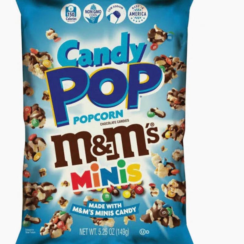 USA Popcorn Oreo, Twix or M&M’s, snickers or peanut butter & jelly flavours - Crispy Snack - 149g 3
