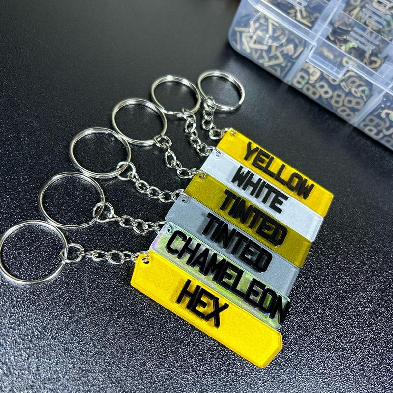 Personalised 4D Number Plate Keyring Custom | Gift | Birthday | Car Accessories 4