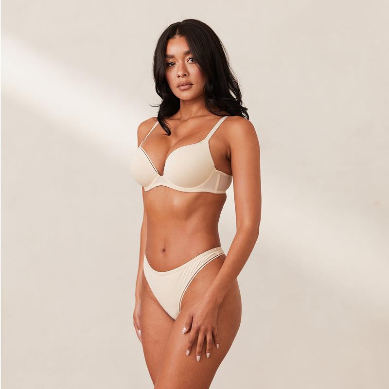 Comfort Push-Up T-shirt Bra  - Latte 3