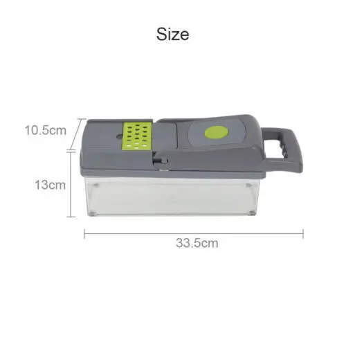 16 in 1 Vegetable Salad Fruit Mandolin Slicer Food Dicer Cutter Peeler set Kitchen utensils  Blade Stainless Steel BPA free Detachable Knives Lid vegetable slicer Silicone green veg table chopper 5
