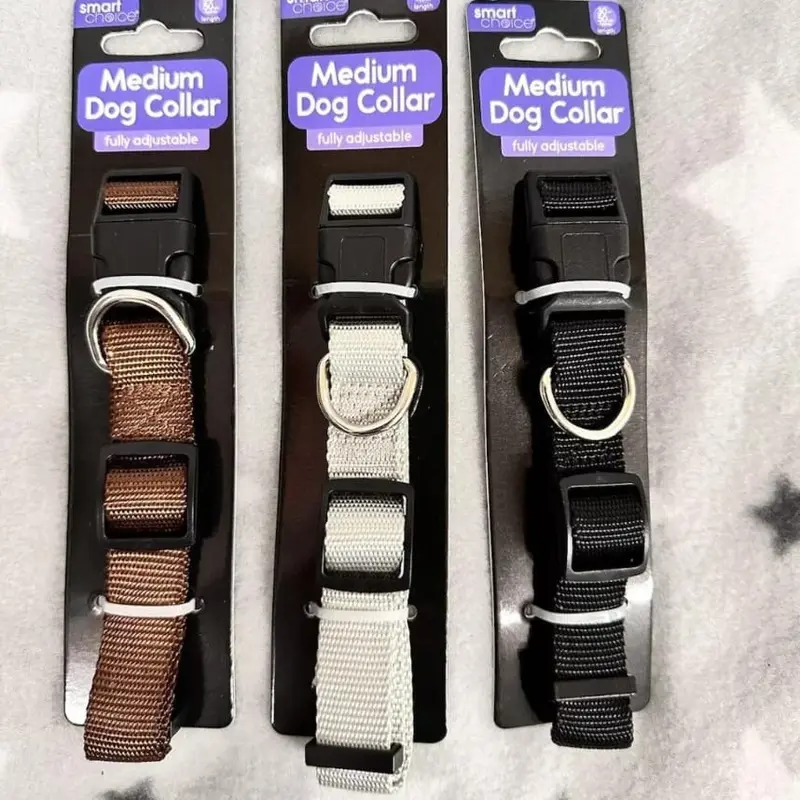 Smart Choice Dog Collar Medium - 3 Color Options: Black, Offwhite, Brown 3