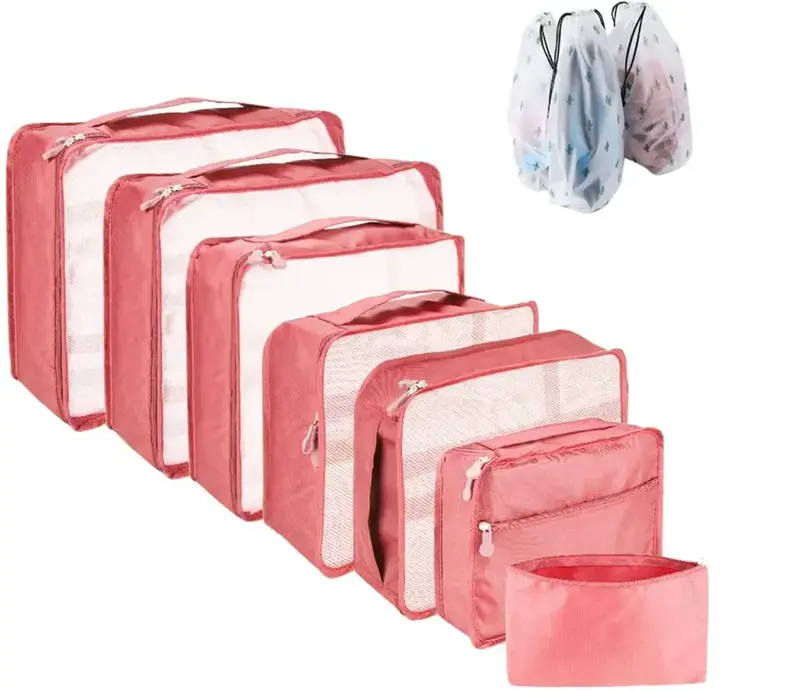 10 Packing Cubes – Travel Luggage Organizer Set, Compression Storage Bags for Suitcases & Accessories 6