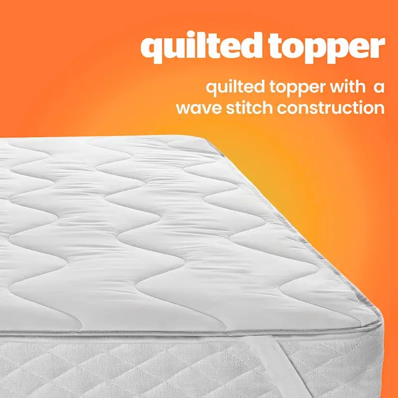 New Self Heated Thermal Mattress Topper – Warm Heat Reflecting Foil Heating Mattress Protector Pad – Microfiber Heated Mattress Cover Single Double Bed King Size Super King Small Double 5