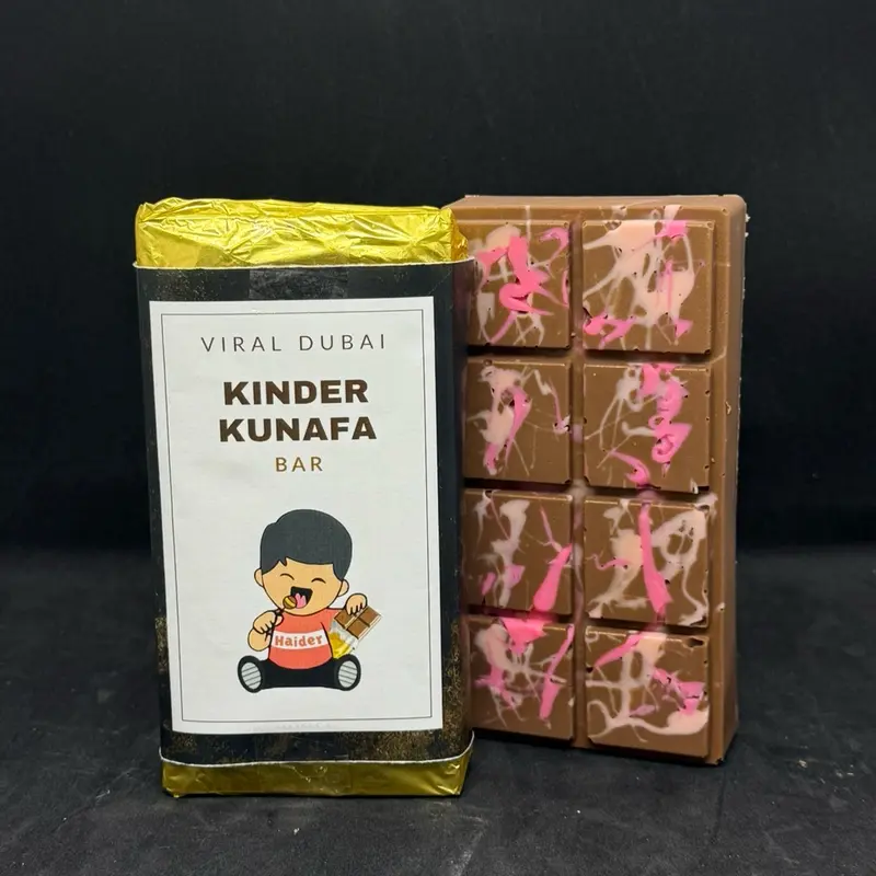 Viral Dubai Kinder Kunafa Chocolate Bar 4