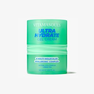 Vitamasques Ultra Hydrate Gel Cream | Lightweight Moisturizer for Deep Hydration & Oil Control | Soothing, Comforting Skincare with Hyaluronic Acid | Vegan-Friendly, Dermatologist Tested, Cruelty-Free