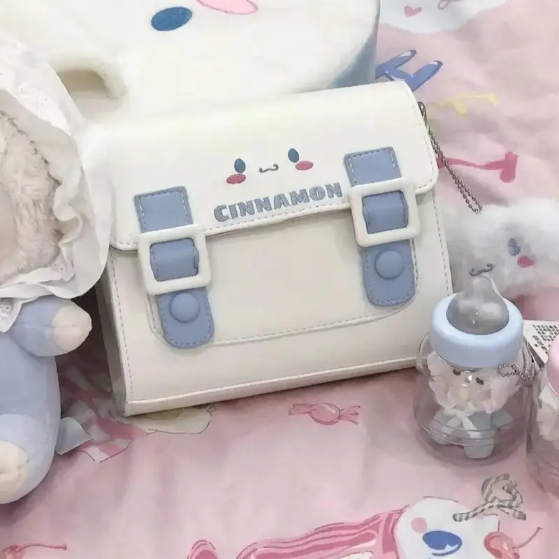 Kawaii Sanrio - Kuromi, Cinnamoroll, Melody & Kitty - Girls' Shoulder Messenger Bag - Uniform Bag Lolita Dress Bag - Christmas Birthday Gift for Kids / Girls 0