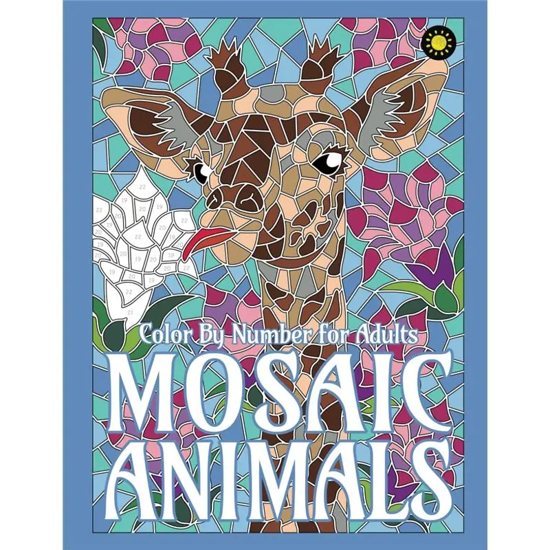 Mosaic Animals Color By Number for Adults: Activity Coloring Book for Adults Relaxation and Stress Relief