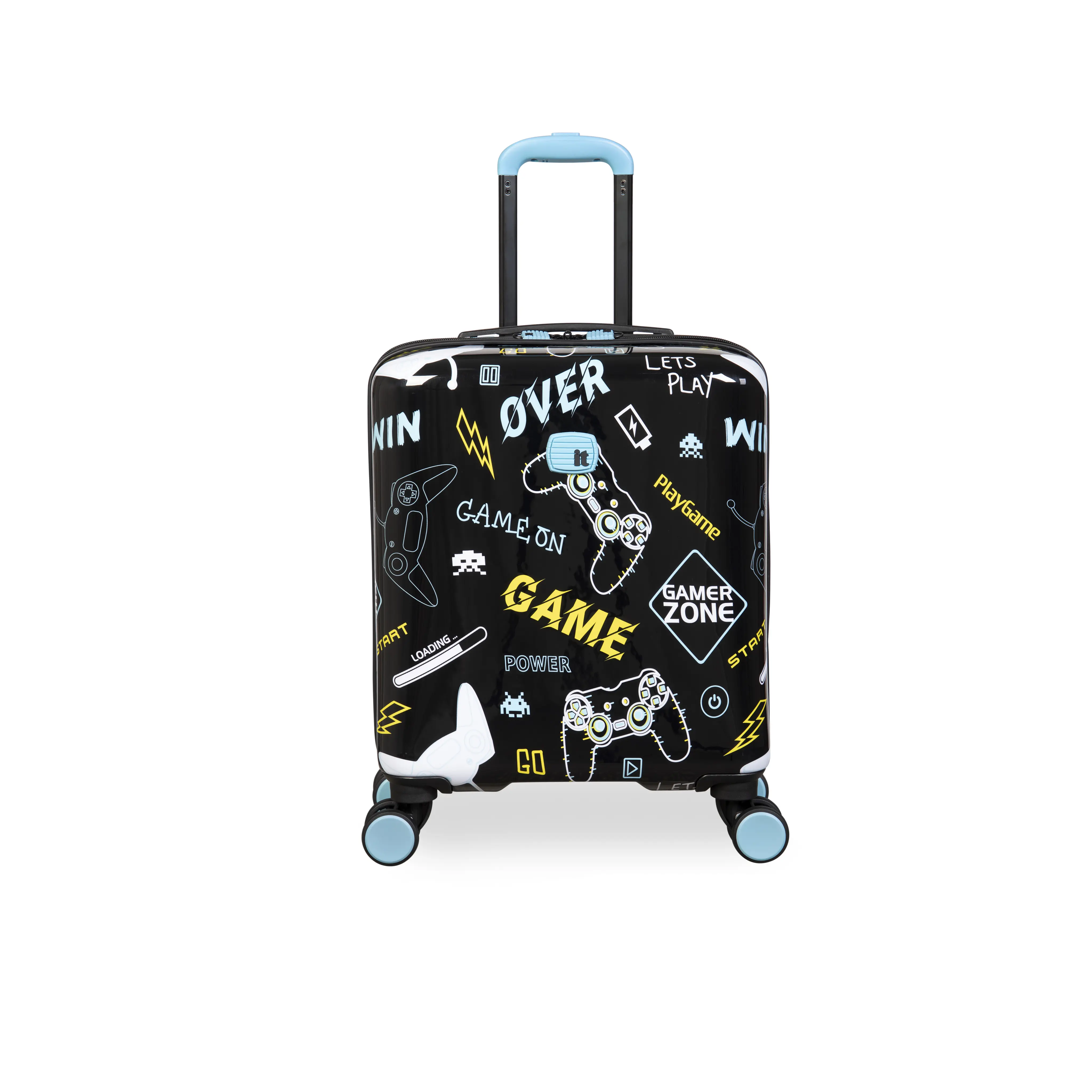 it Luggage | Kids' Liquified Underseat in Games Console Design | Children's Video Games Case | Hard Shell