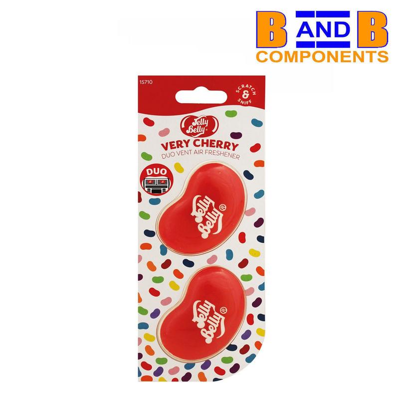 Jelly Belly Very Cherry Duo Vent, 3D, Spray & Can Car Air Freshener Set A1715 4